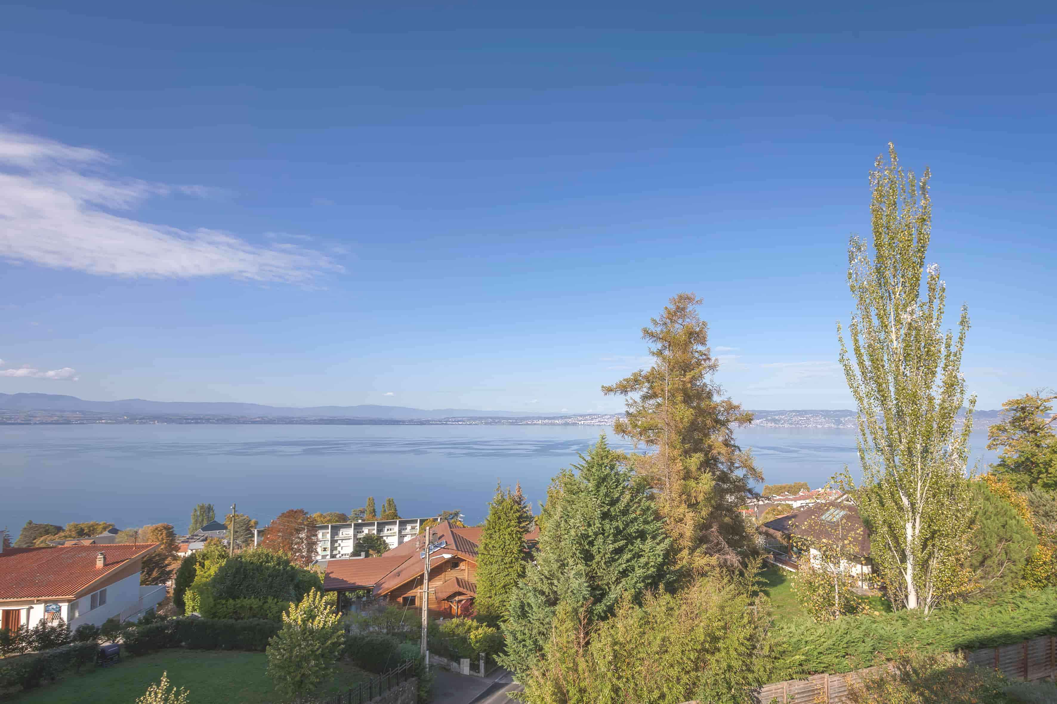 appartement et maison à vendre vue lac leman